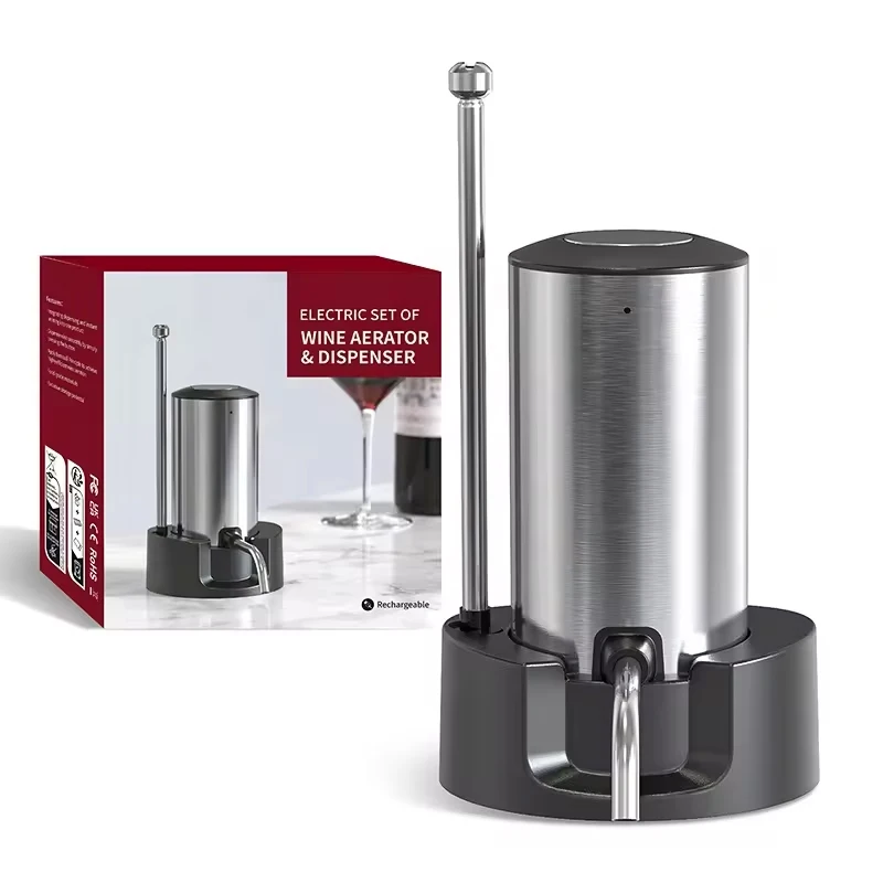 TYPE-C 충전 기능을 갖춘 지능형 전기 와인 통풍  - Wine Aerator Pour 리뷰 및 가격